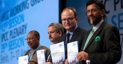 IPCC leaders release their climate mitigation report in Berlin. Working Group I.
