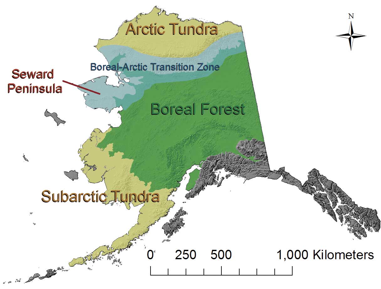 Климатическая карта Аляски